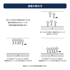 RK コリラックマ ガラスフロート温度計 3